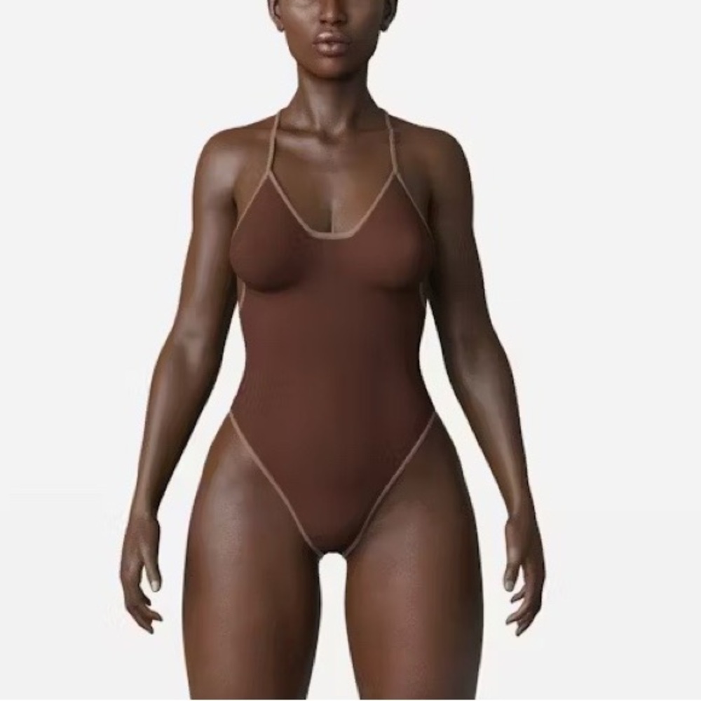Hanifa Eboni Bodysuit - Size Large - Brown